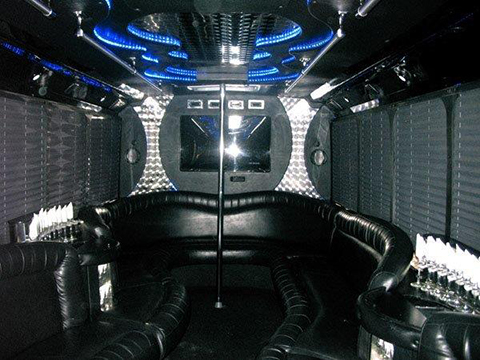 Party Bus black and white